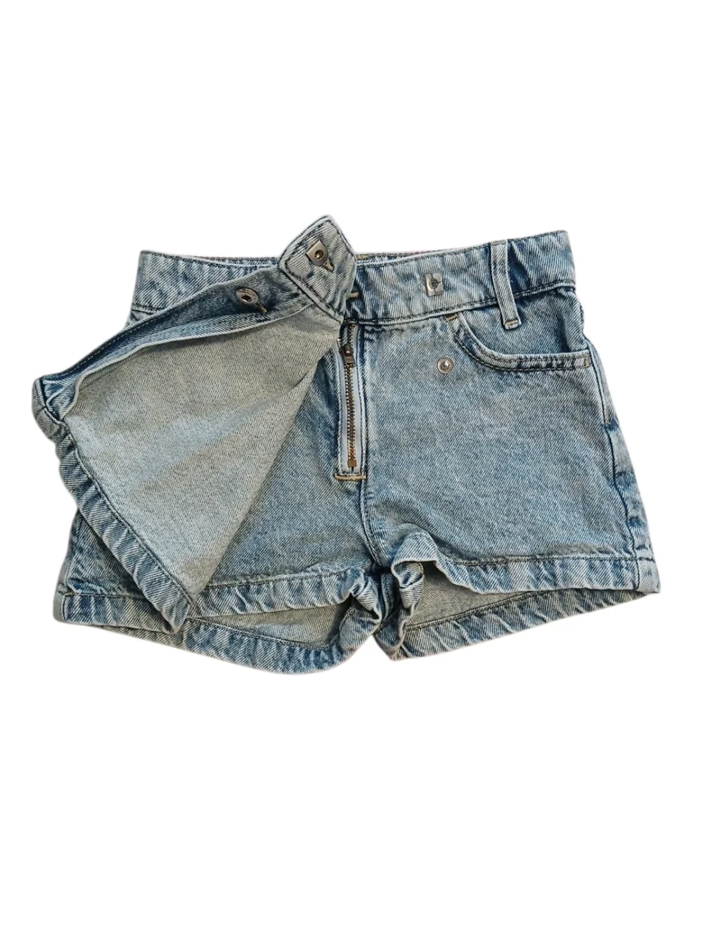 GAP Light Blue Washed Denim Wrap Skort‎ Girls/6